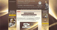 Desktop Screenshot of iowabankruptcyattorney.com