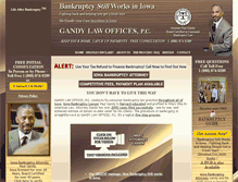 Tablet Screenshot of iowabankruptcyattorney.com